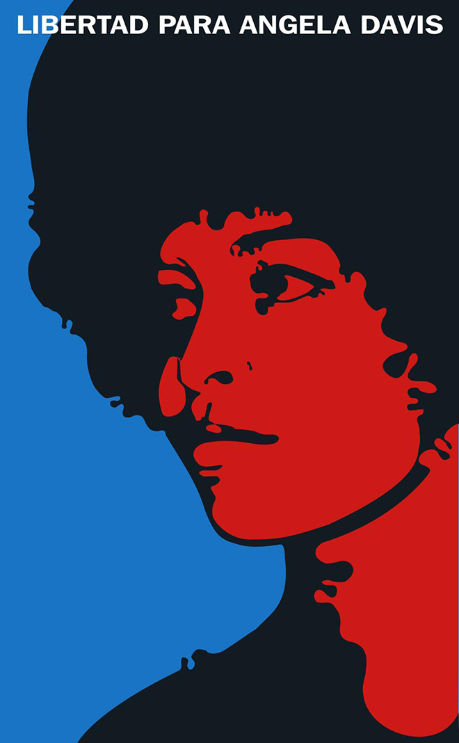 Libertad para Angela Davis poster, 1971, ideato da Felix Beltran