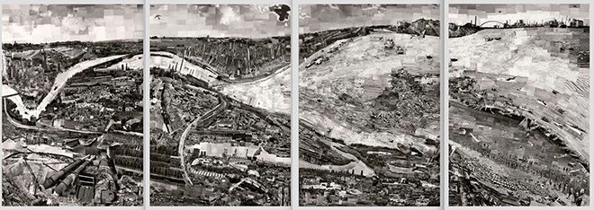 Sohei Nishino - Il Po, 2017, 8 parti (dettaglio) © Sohei Nishino