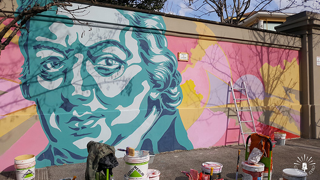 Andrea Marrapodi (Kiv), Gregorio Pampinella, Daniele Tozzi – Il Murales di via Folchi a Roma