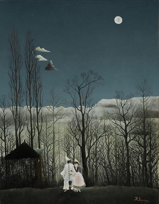 Henri Rousseau - Una sera di carnevale, 1886, olio su tela, 117.3 x 89.5 cm. Philadelphia Museum of Art, Collezione Louis E. Stern, 1963