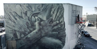 Faith47 - Salus Populi Suprema Lex Esto, mural in Skid Row, Los Angeles. photo credit: COLABS