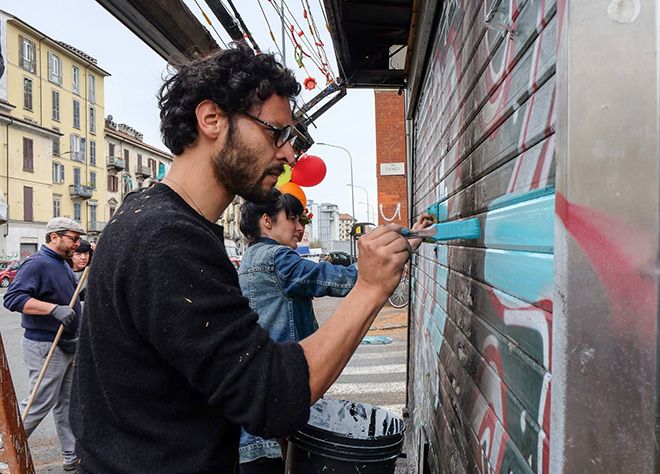 Edicolarte per Aurora - L'Arte non si ferma. photo credit: Sabrina Pantano