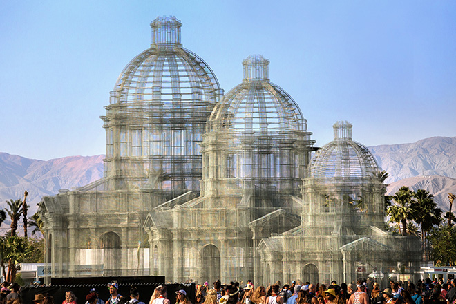 Edoardo Tresoldi - Etherea, site-specific installation, Coachella Valley Music and Arts Festival. photo credit: ©Roberto Conte