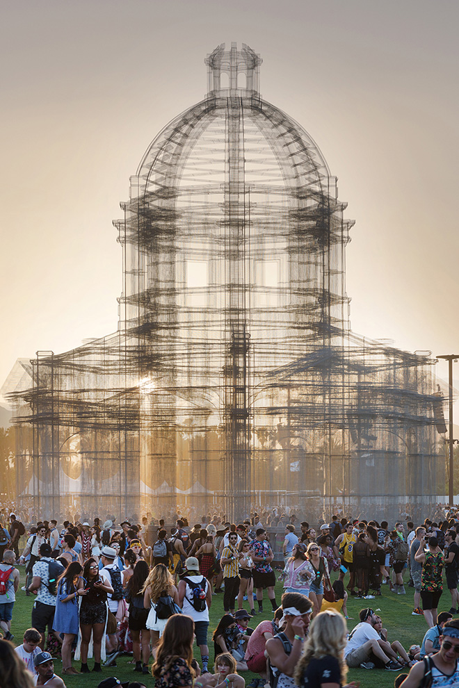 Edoardo Tresoldi - Etherea, site-specific installation, Coachella Valley Music and Arts Festival. photo credit: ©Roberto Conte