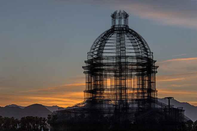 Edoardo Tresoldi - Etherea, site-specific installation, Coachella Valley Music and Arts Festival. photo credit: ©Roberto Conte