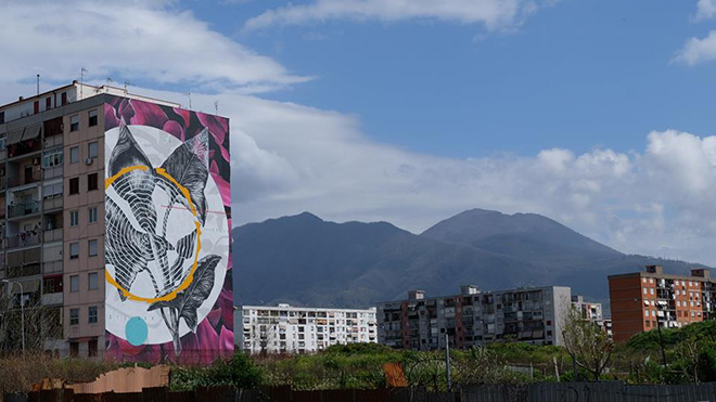 Fabio Petani - ‘O sciore cchiù felice, Parco dei Murales, Ponticelli, Napoli est