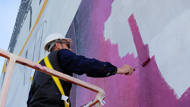 Fabio Petani - ‘O sciore cchiù felice, Parco dei Murales, Ponticelli, Napoli est