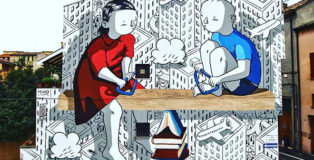 Millo - Pari Dignità, murale Forlì, Murali Street Art Festival, 2018