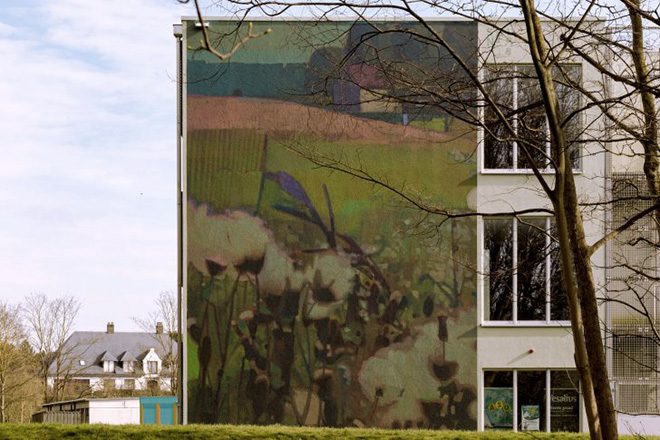 Sainer (Etam Cru) - The Crystal Ship, 2018, Ostend, School building HT. Leffingestraat 40. photo credit: ©Henrik Haven