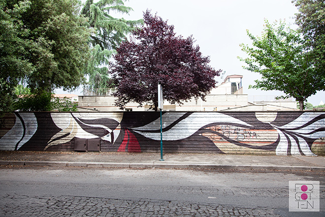 Lucy McLauchlan - Murale per Forgotten Project, Campo Testaccio, Roma. photo credit: Zaira Biagini