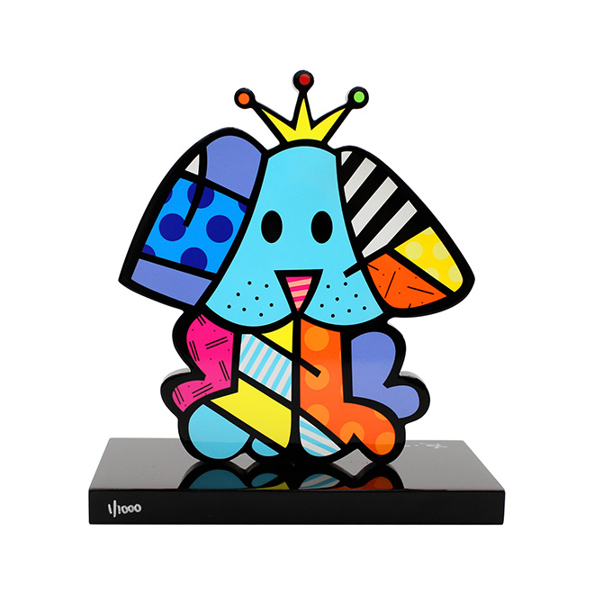 Romero Britto - Royalty, 2015, scultura a tecnica mista, cm 30x18