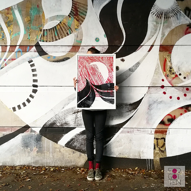 Lucy McLauchlan - Murale per Forgotten Project, Campo Testaccio, Roma. photo credit: Stefano Corso