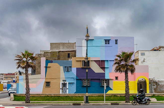 Nelio - Rabat, Jidar, Toiles de rue 2018. photo credit: Hamza Nuino