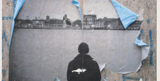 Italo Zannier - Dalle Zattere verso la Giudecca, 2015, stampa con toner a pressione su carta, cm 32x45. ©Italo Zannier