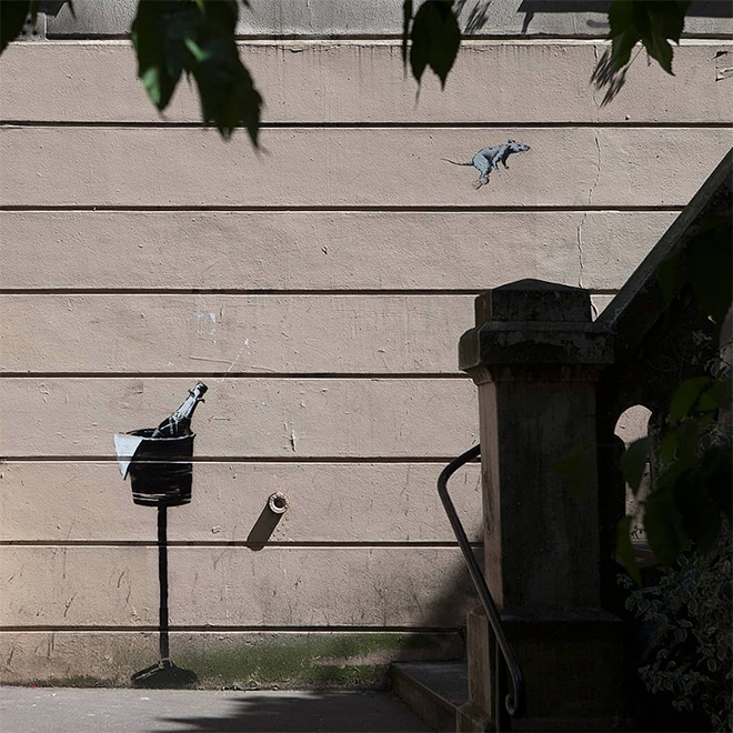 Banksy - Staircase, Montmartre, Paris