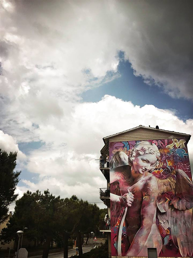 Pichi & Avo - Murale a Montecosaro (MC), 2018. photo credit: Anime di strada