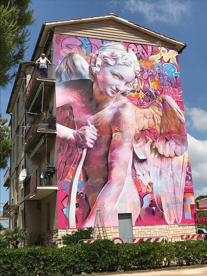 Pichi & Avo - Murale a Montecosaro (MC), 2018. photo credit: Stefano Ferretti