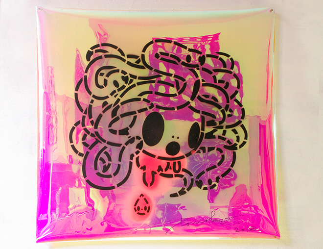 Tomoko Nagao - Medusa, 2018, tecnica mista, cm 70x60. Courtesy Pressoplast