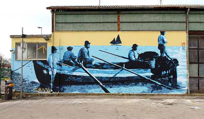 Biodpi - Dedicato a quelli che scelgono il mare, Vedo a colori, street art nel porto di Civitanova Marche