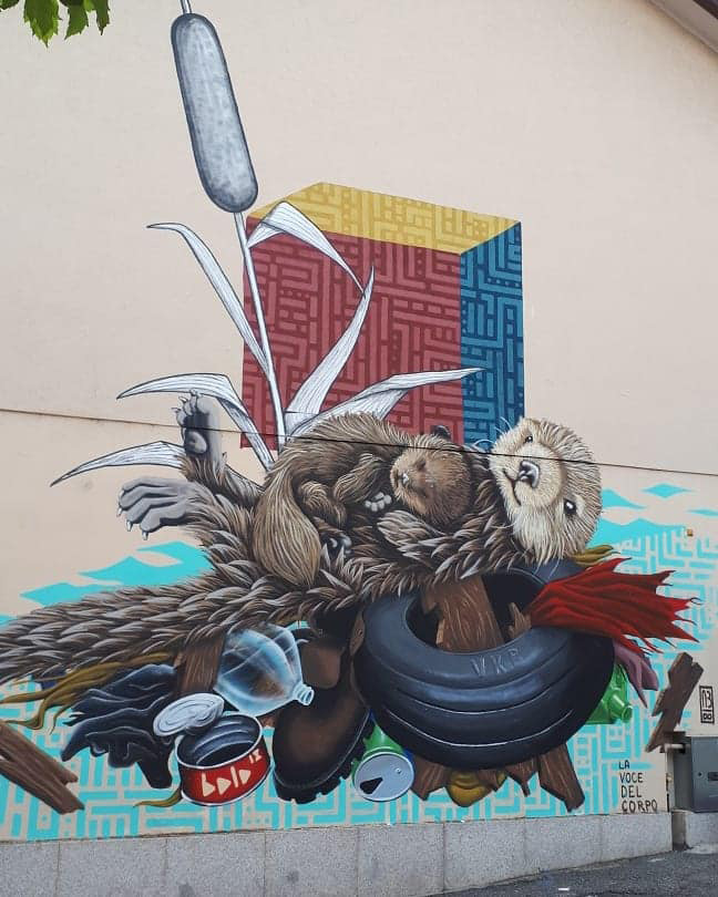 Alessio Bolognesi - Ottertrash, murale Osnago (MI)