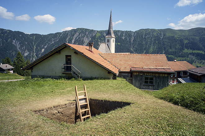 DIG collective - A hole in the alps, Art Safiental 2018. photo credit: ©DIG collective