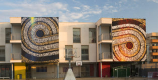 Said Dokins - Arte calligrafica al BLOOP Festival, Ibiza, 2018. photo credit: Leonardo Luna