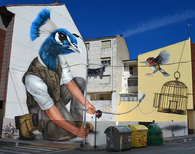 Sfhir - The Bird Man, Festival Aerorap 2015 La Bañeza (León, Spain)