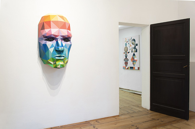 Okuda - installation view. Surreal Irreverence, MAGMA gallery