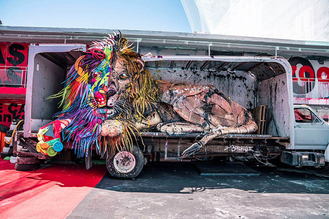 Bordalo II – Wild Wild Waste (Trash Animal Zoo)