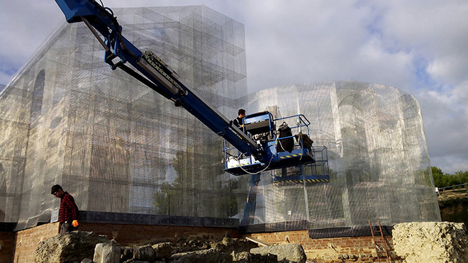 Edoardo Tresoldi - Basilica di Siponto, work in progress