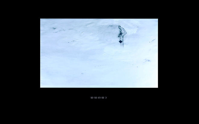 Niccolò Masini - White Time, video installation, 2 min 28sec [looped], 2015