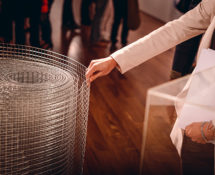 La Basilica di Siponto di Edoardo Tresoldi - Un racconto tra Rovine, Paesaggio e Luce. Fondazione Dino Zoli, Forlì. Allestimento mostra. photo credit: Filippo Cantoni