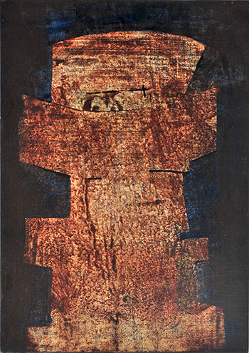 Luigi Pericle - Matri Dei d.d.d., 1966, Tecnica mista su masonite, 42 x 30 cm