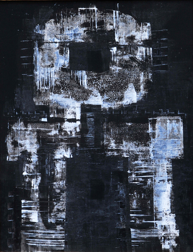 Luigi Pericle - Zen, Matri Dei d.d.d., 1974, Tecnica mista su masonite, 65 x 51 cm