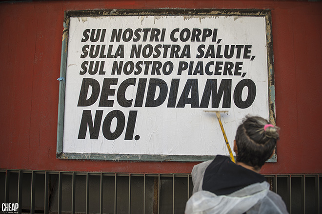 MissMe + CHEAP - Street Poster Art, Viale Masini, Bologna. photo credit: Michele Lapini