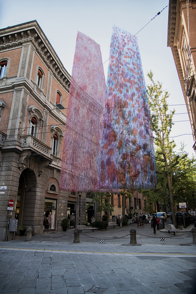 Giorgio Bevignani - EosEco, installazione site-specific,  Palazzo Zambeccari, Bologna