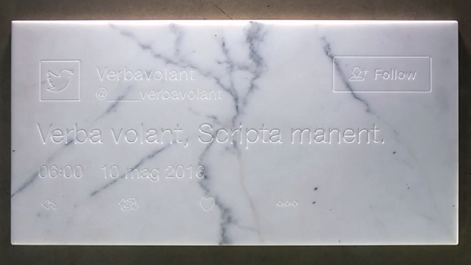 Guido Segni - Verba volant, scripta manent, 2017