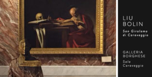 Liu Bolin - Mimesi con il San Girolamo di Caravaggio, Galleria Borghese (Roma)