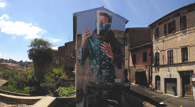 Fintan Magee - Mural for Urban Vision Festival, 2017, Acquapendente (VT), Italy