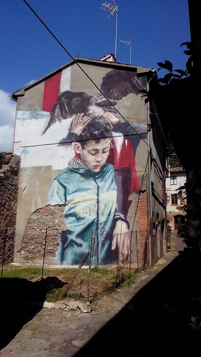 Helen Bur - Mural for Urban Vision Festival, 2018, Acquapendente (VT), Italy