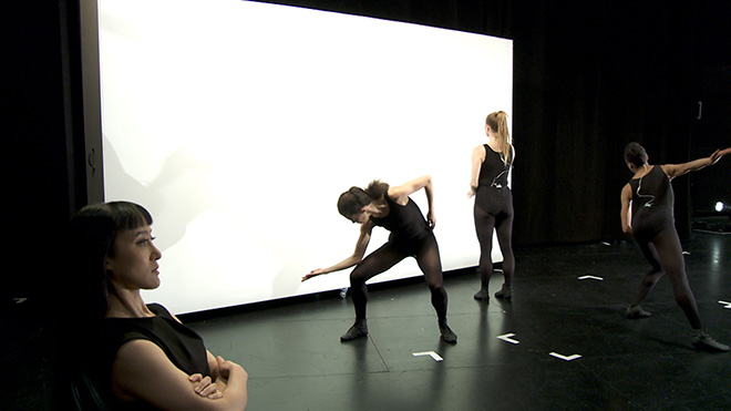 Cally Spooner - And you were wonderful, on stage, 2013 – 2015. five‐channel HD film installation, single‐channel flat screen monitor, stereo sound, 43’26”. Film Still. Courtesy the artist and EMPAC, The Curtis R. Priem.