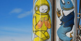Blu + Ericailcane - Bottles, Silos, Porto di Ancona
