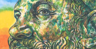Carlos Atoche - Il Sogno del Guerriero, murale, Istituto comprensivo Riace Monasterace, Riace (RC)