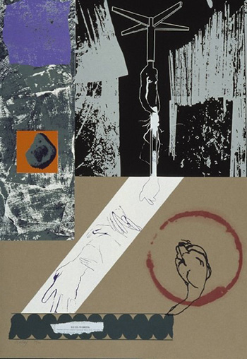 R.B. Kitaj, Glue-Words, 1967, Screenprint on paper, 83,8x58,3cm