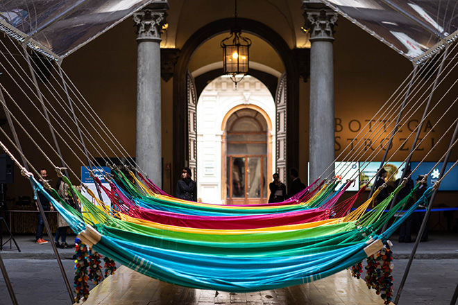 Opavivará! - REDE SOCIAL (Social Network/rete e sociale), Firenze, Cortile Palazzo Strozzi, 2019. photo credit: Alessandro Moggi.