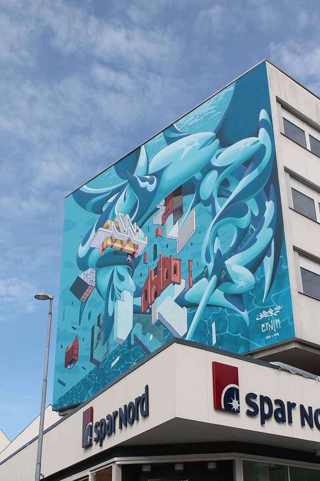 ETNIK + Made514 - Murale a Randers, Danimarca, 2019