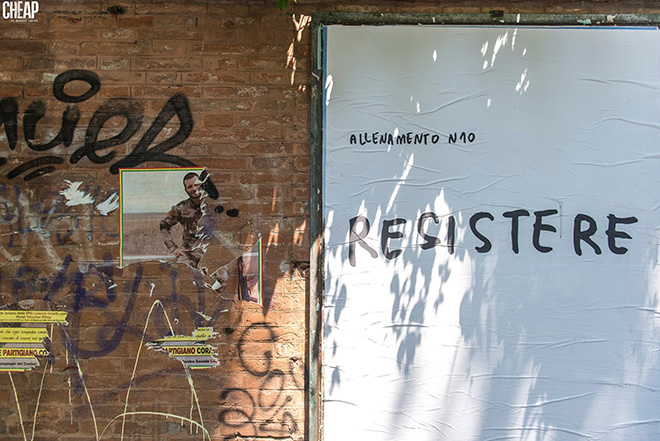 CHEAP + Santarcangelo festival + MACAO - La Street Poster Art (Slow & Gentle). photo credit: Michele Lapini