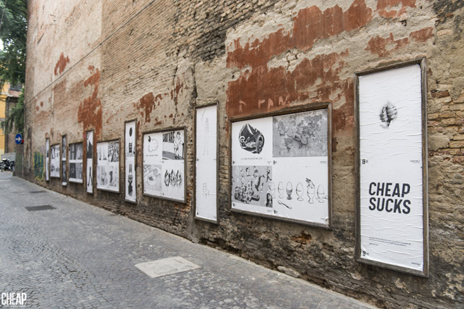 SABOTAGE - CHEAP street poster art: guerrilla semiologica a Bologna. photo credit: Michele Lapini