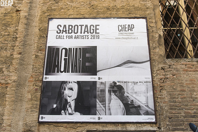 SABOTAGE - CHEAP street poster art: guerrilla semiologica a Bologna. photo credit: Michele Lapini