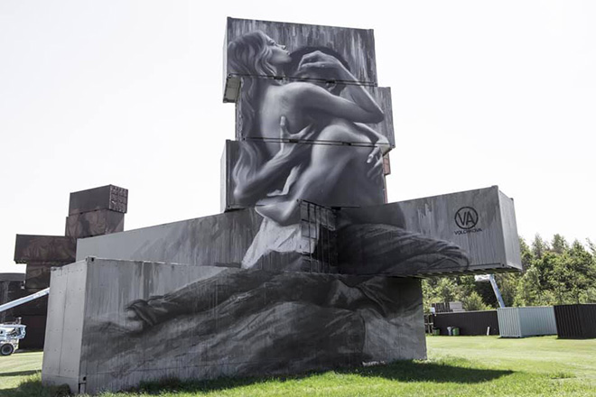 Julia Volchkova - North West Walls 2019, Werchter (Belgium), Container Graffiti